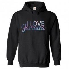 I Love Jamaica Classic Unisex Kids and Adults Pullover Hoodie						 									 									